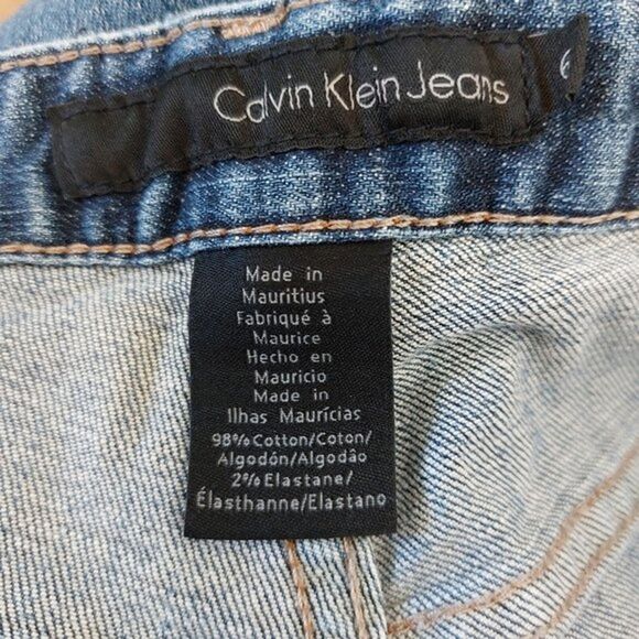 Calvin Klein Medium Wash Flare Jeans Women's Size 6 / 30 - Picture 11 of 12